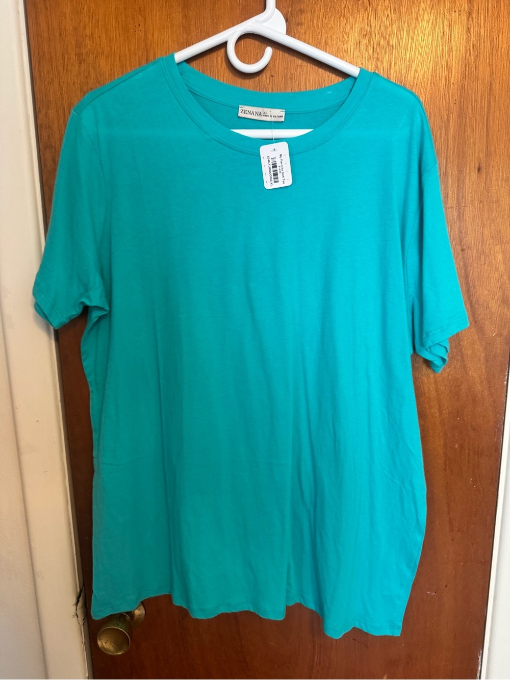 Zenana Outfitters Teal Short Sleeve Crewneck Tee